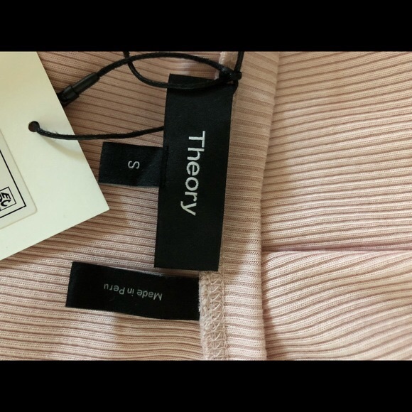 Theory Scoop neck pretty in pink cotton tank; size S - Picture 6 of 8